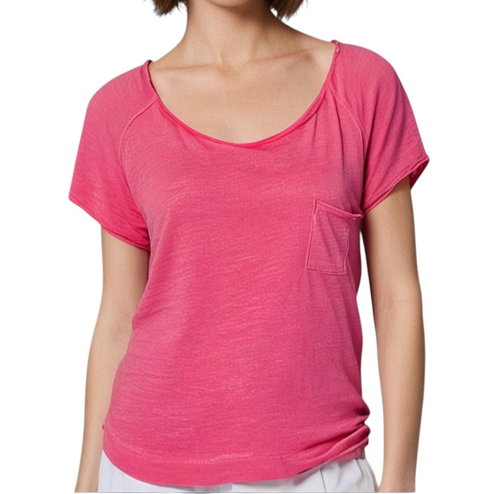 We The Free Top Boxy TShirt Versatile Lagenlook Boho Relaxed Artsy Lightweight